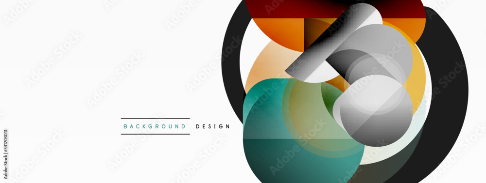 Geometrical minimal wallpaper. Geometric shapes. Vector illustration for wallpaper banner background or landing page Geometrical minimal wallpaper. Geometric shapes. Vector illustration for wallpaper banner background or landing page