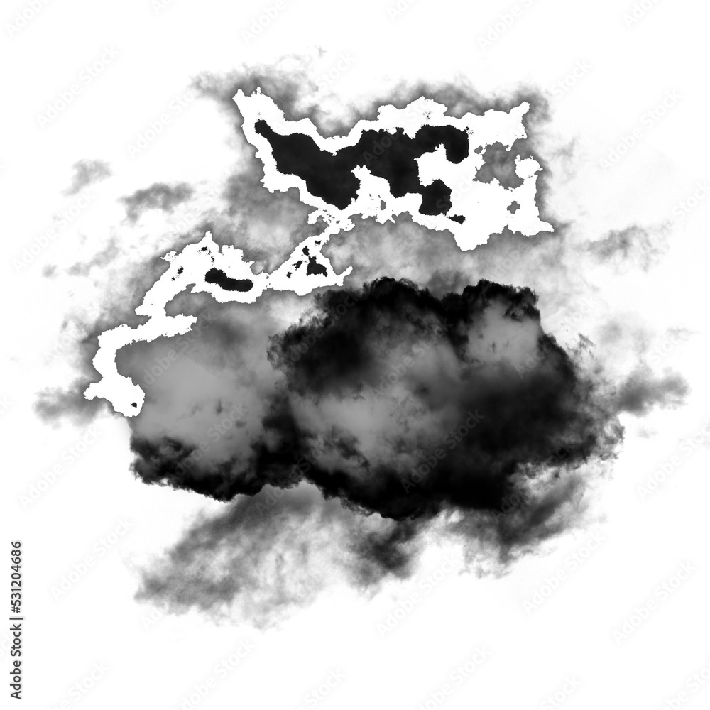 Black smoke cloud isolated over transparent background png illustration Black smoke cloud isolated over transparent background png illustration