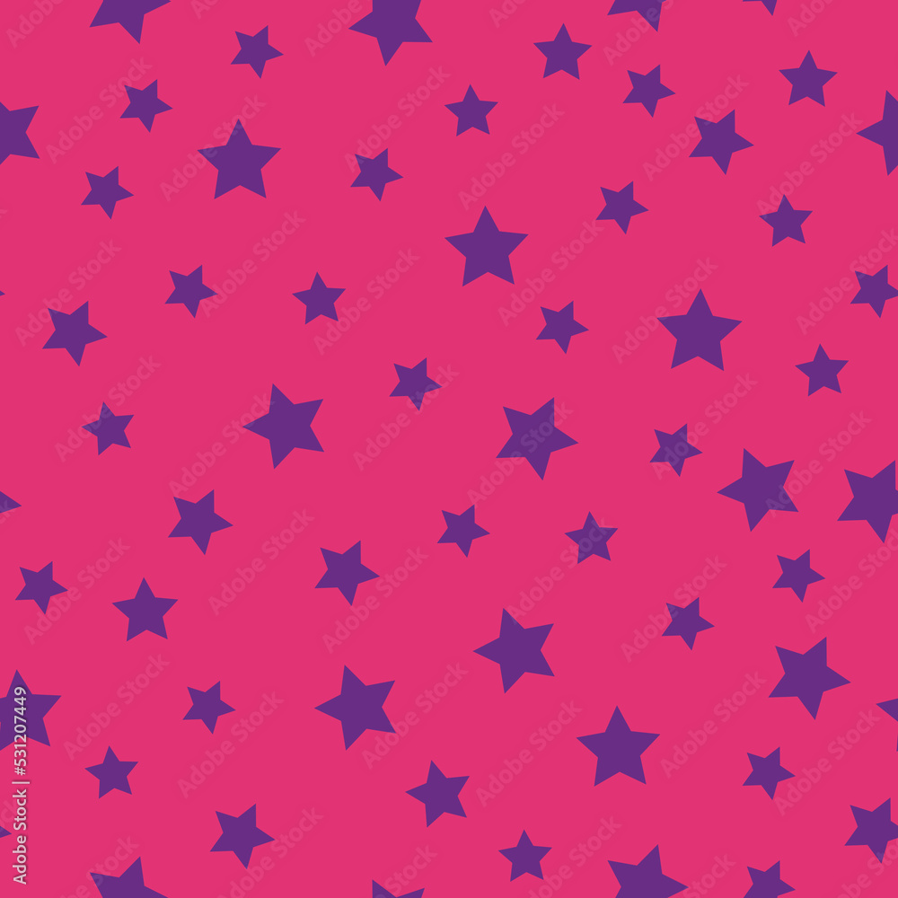 A simple stellar pattern. pink background, lilac stars. Print for textiles, banners, wallpaper, packaging. A simple stellar pattern. pink background, lilac stars. Print for textiles, banners, wallpaper, packaging.
