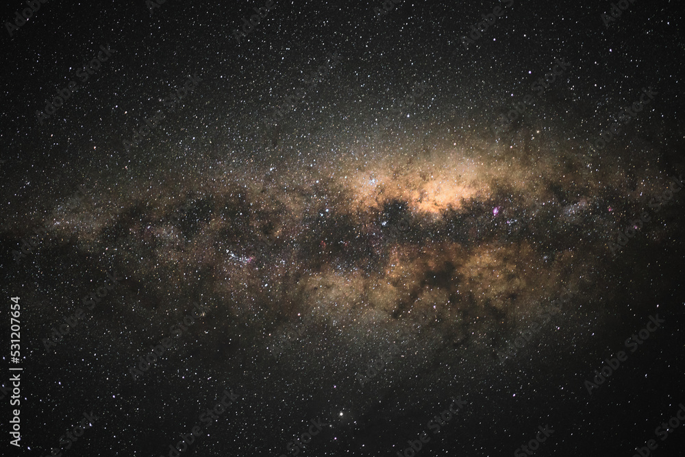 An isolated photograph of the Core of Milky Way