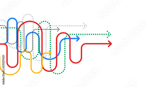 Abstract arrow direction. Technology background