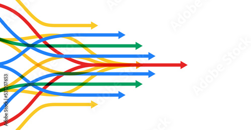 Abstract arrow direction. Technology background