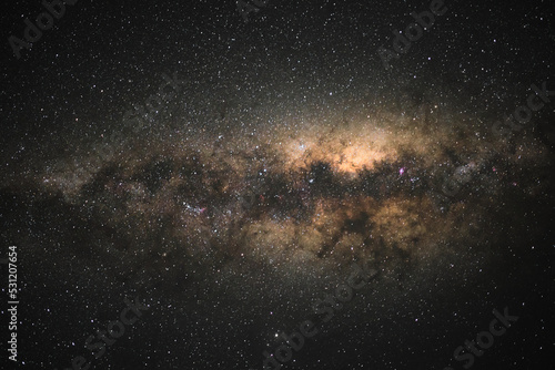 Obraz na płótnie An isolated photograph of the Core of Milky Way w salonie