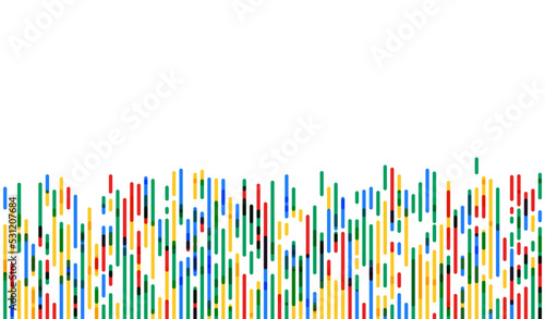 Dna test infographic. Genome sequence map.