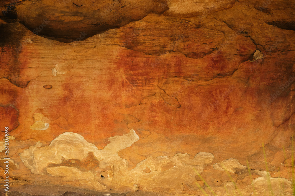 Australian Aboriginal Cave and Wall Paintings taken in the Central Coast, New South Wales, Australia