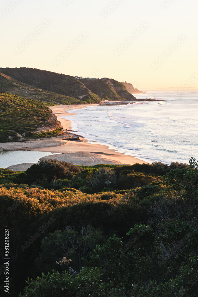 Sunrise over Glenrock Lagoon, and Burwood Beach taken during Australian Winter