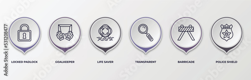 Fotografie infographic template with outline icons