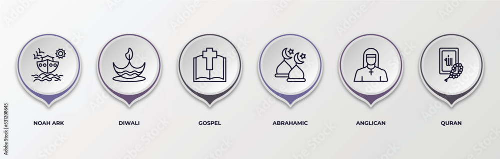 infographic-template-with-outline-icons-infographic-for-religion