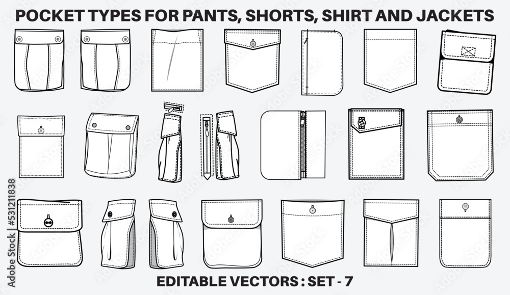 Types of POCKETS | Best Pocket Styles Guide | TREASURIE