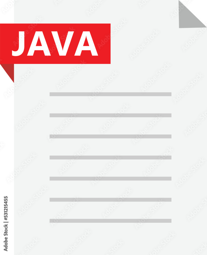 Java Source Code file icon. java extension file sign. flat style. Java Source Code file icon. java extension file sign. flat style.
