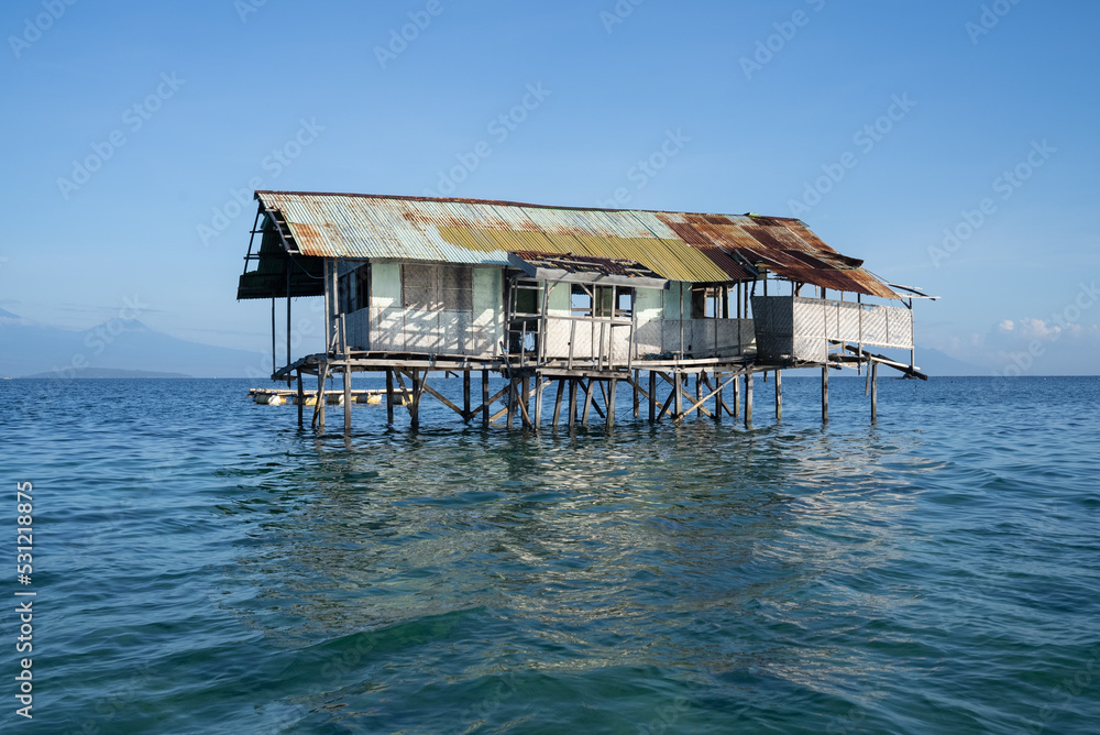 water house in ocean,  
Bali Indonesia bungalow,
introvert home
