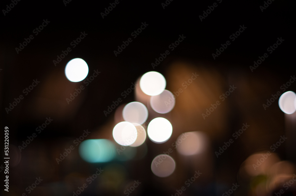 Bokeh light in the city at night. Bokeh light in the city at night.