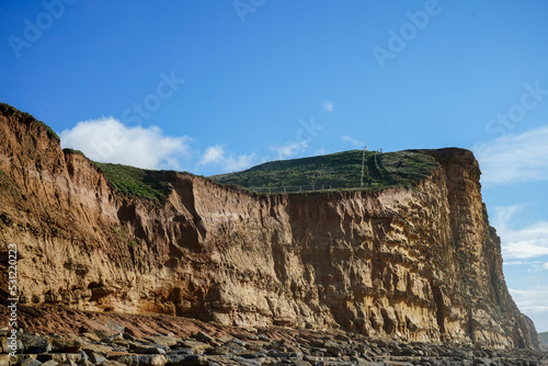 View of cliff face in the South of England