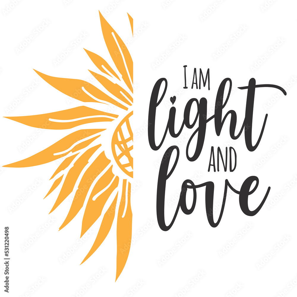 Sunflower hand lettering illustration for your design Sunflower hand lettering illustration for your design