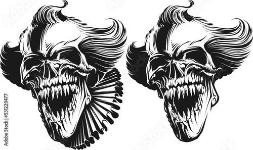 Evil Clown Skull