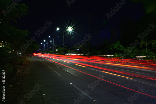 Photography Light trail art captured in the evening near Pune