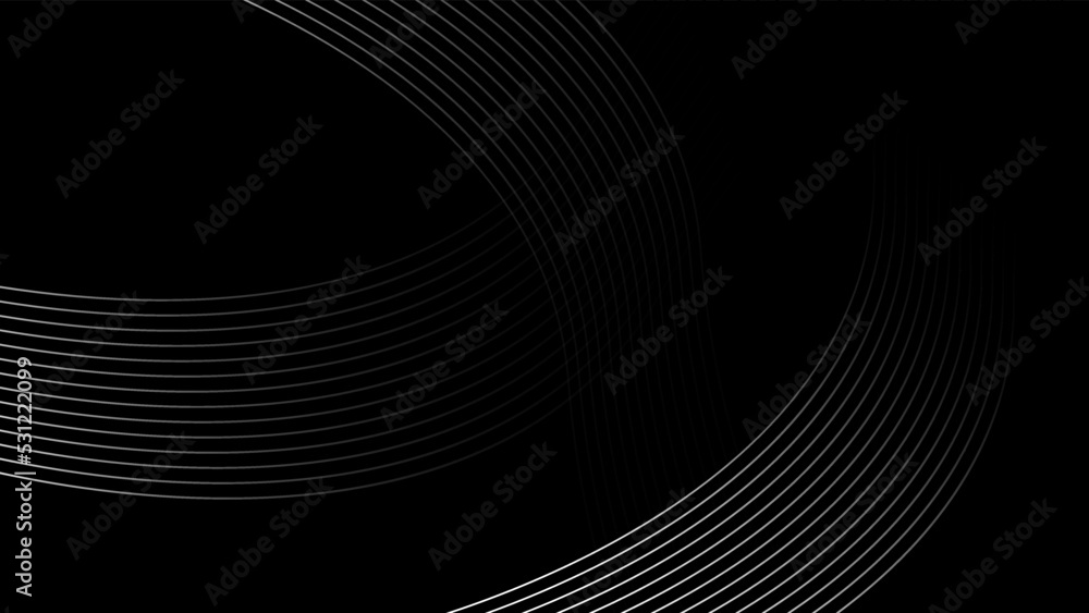 Black And White Background line Wave Style Black And White Background line Wave Style