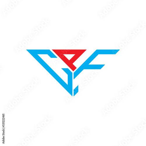 CRF letter logo creative design with vector graphic, CRF simple and modern logo in triangle shape.