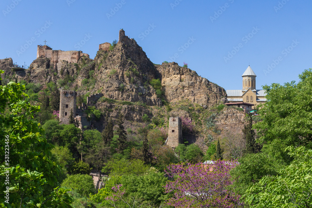 Church of St. Nicholas on the territory of Narikala fortress in Tbilisi. Georgia country