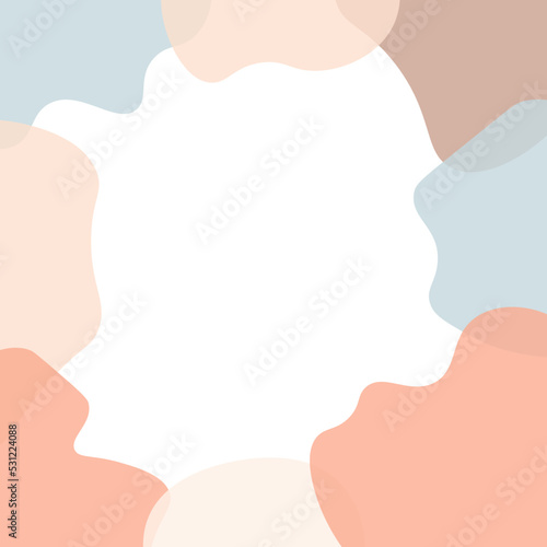 Background in pastel colors. With transparent figures. Vector image.