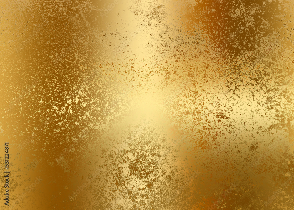 Golden Abstract decorative paper texture background for artwork - Illustration
