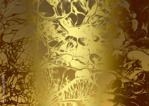 Obraz na płótnie Golden Abstract decorative paper texture background for artwork - Illustration w salonie