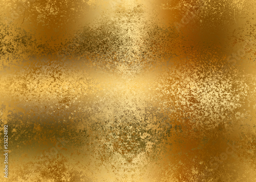 Golden Abstract decorative paper texture background for artwork - Illustration