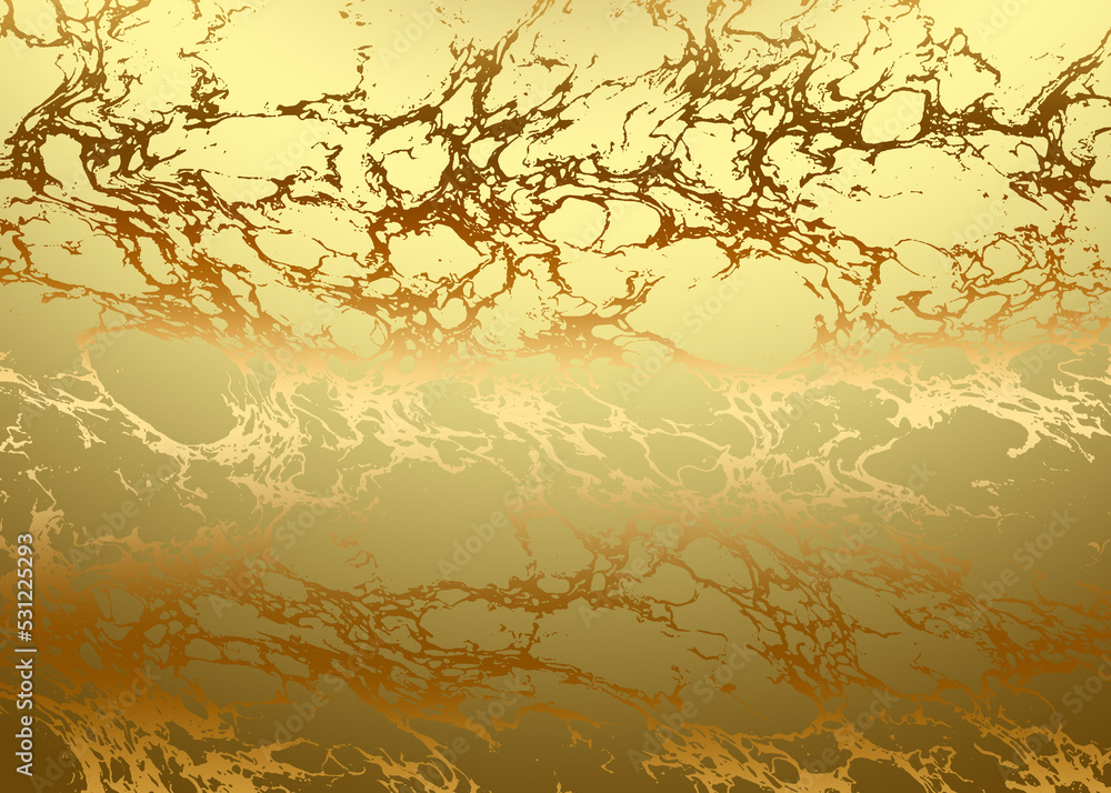 Golden Abstract decorative paper texture background for artwork - Illustration