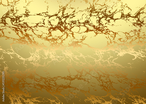 Obraz na płótnie Golden Abstract decorative paper texture background for artwork - Illustration w salonie