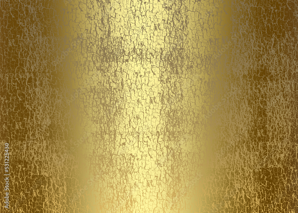 Golden Abstract decorative paper texture background for artwork - Illustration