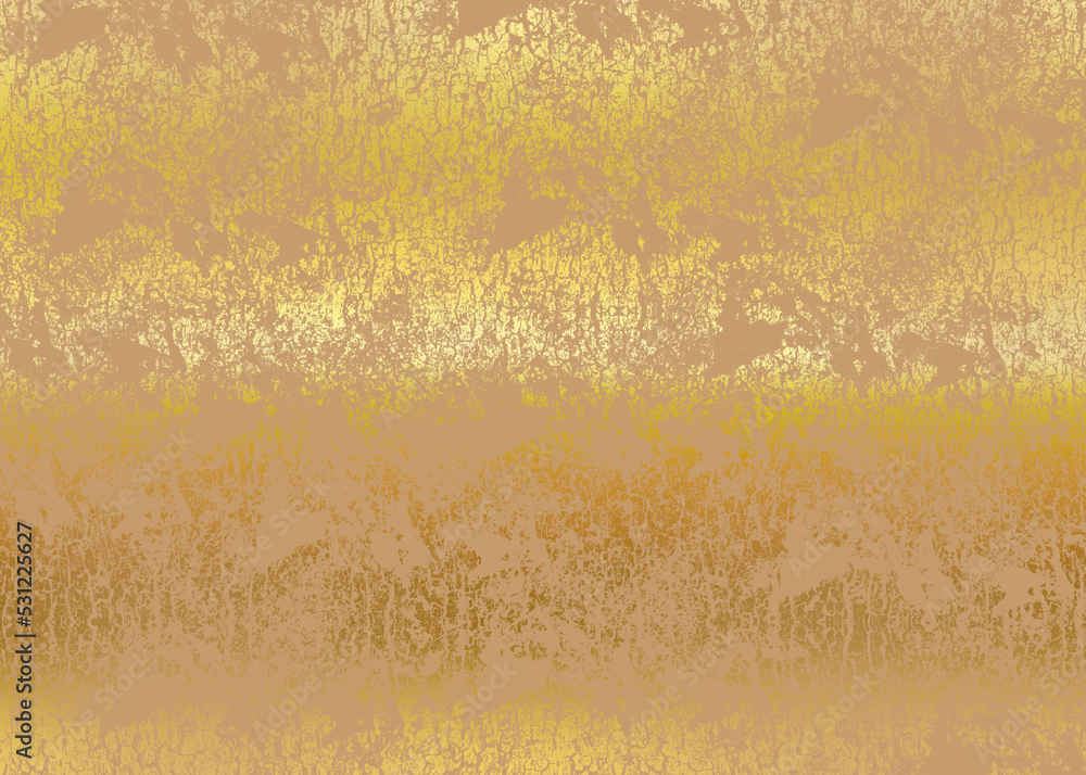 Golden Abstract decorative paper texture background for artwork - Illustration