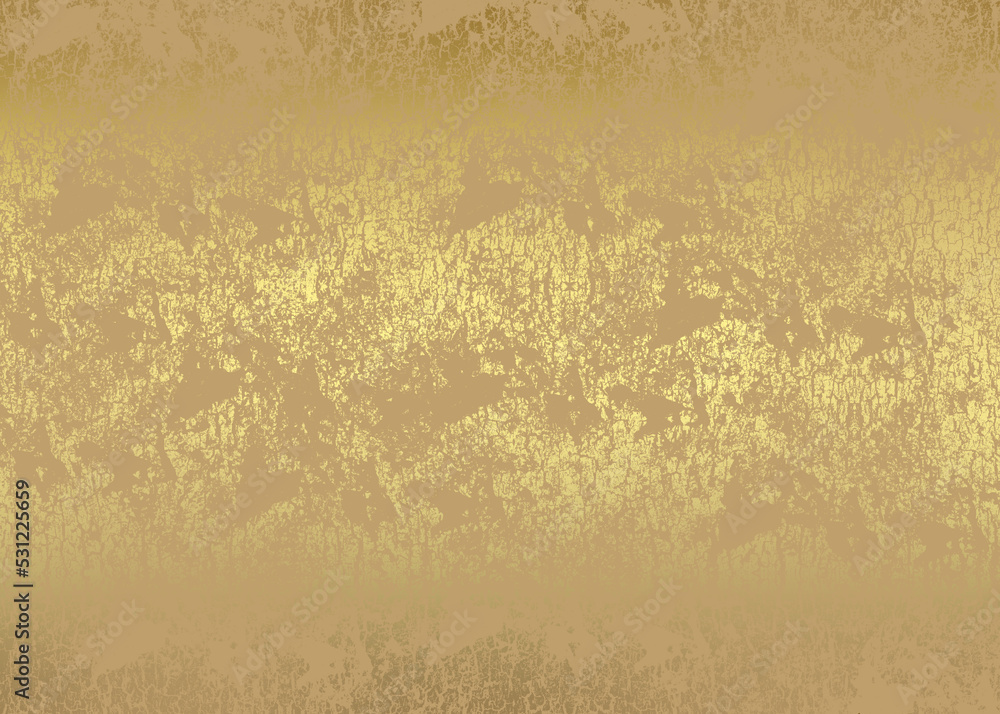 Golden Abstract decorative paper texture background for artwork - Illustration
