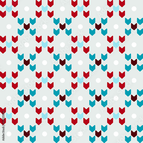 Christmas pattern. Vector Background for print. Holiday silhouette elements. Simple minimalist style, scandinavian design for interior, postcard, wrapping paper