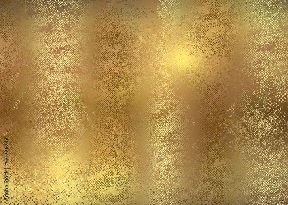 Golden Abstract  decorative paper texture  background  for  artwork  - Illustration