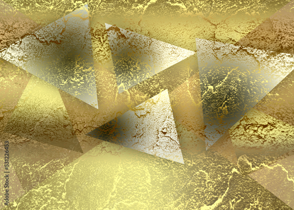 Golden Abstract decorative paper texture background for artwork - Illustration