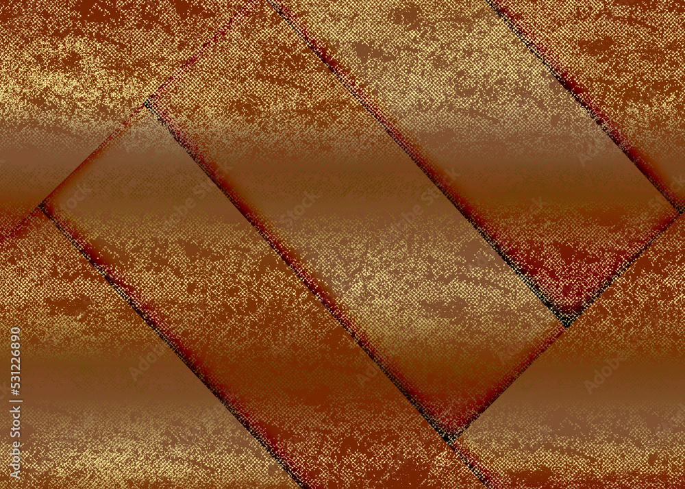 Golden Abstract decorative paper texture background for artwork - Illustration