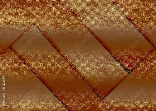 Obraz na płótnie Golden Abstract decorative paper texture background for artwork - Illustration w salonie