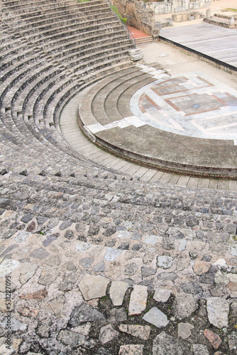 historic theatre of Ostia Antica near Rome, Italy 