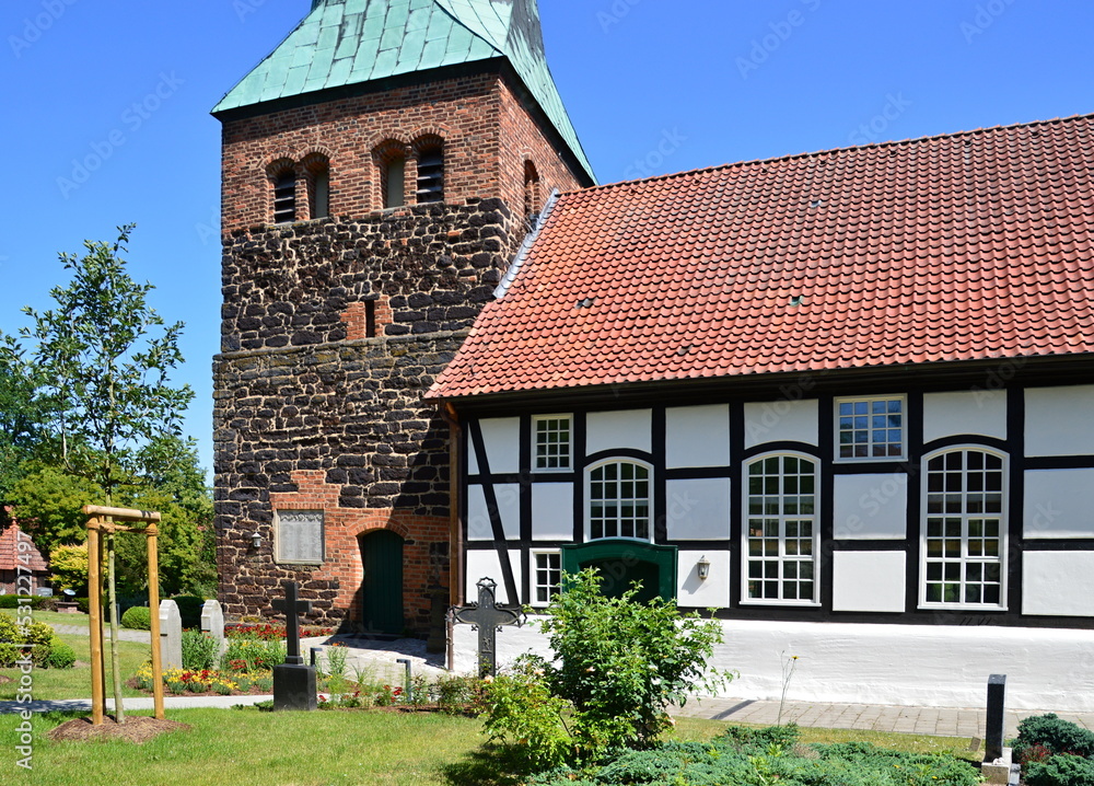 Historical Church in the Village Gilten, Lower Saxony