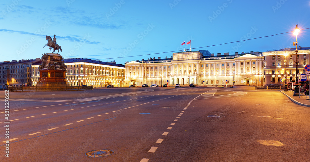 St. Petersburg Russia - Mariinsky Palace in old town