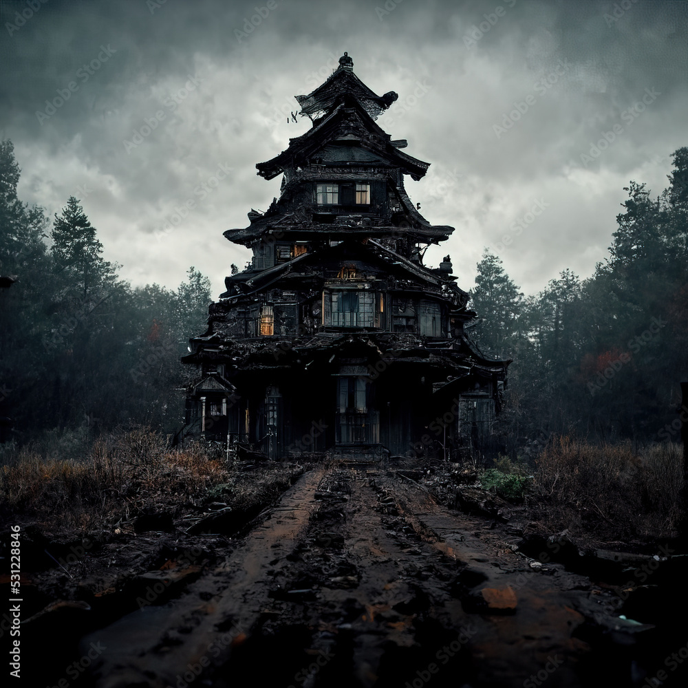 Album Movie Poster Cover Horror Style Printable 3D Render Album Movie Poster Cover Horror Style Printable 3D Render