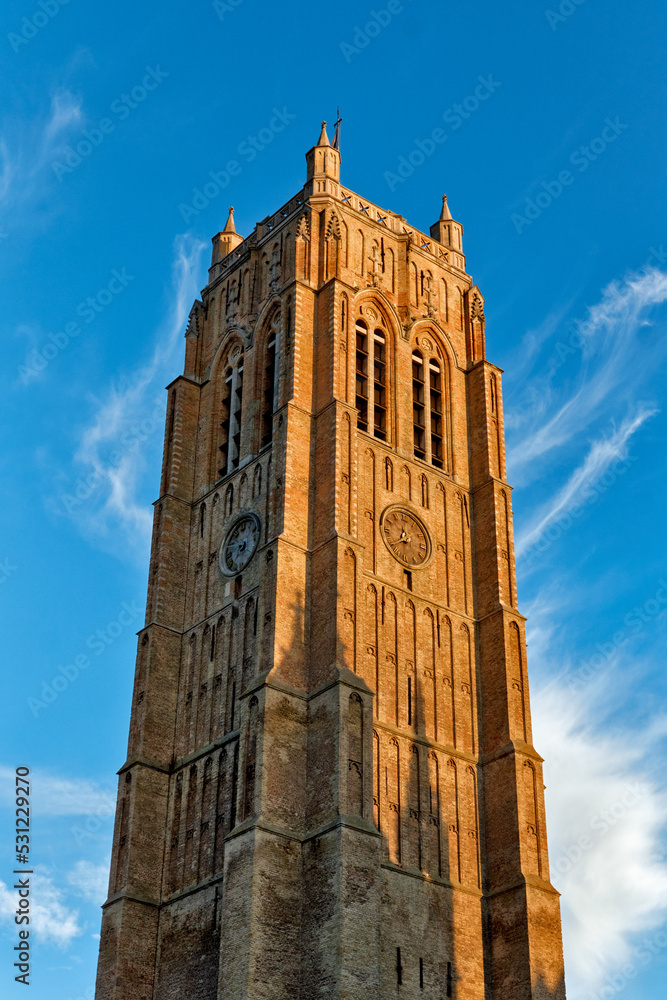 Fototapeta premium Belfry of Dunkirk, France