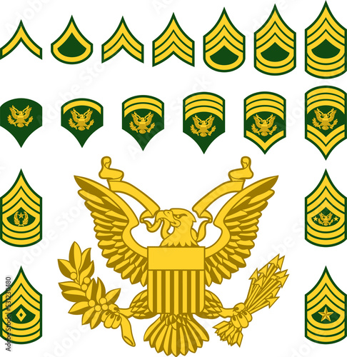 Military Army Enlisted Rank Insignia