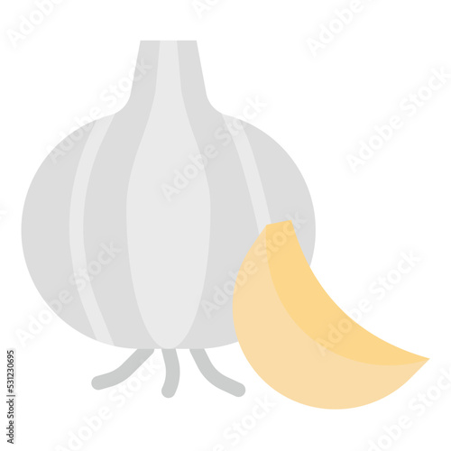 garlic flat icon