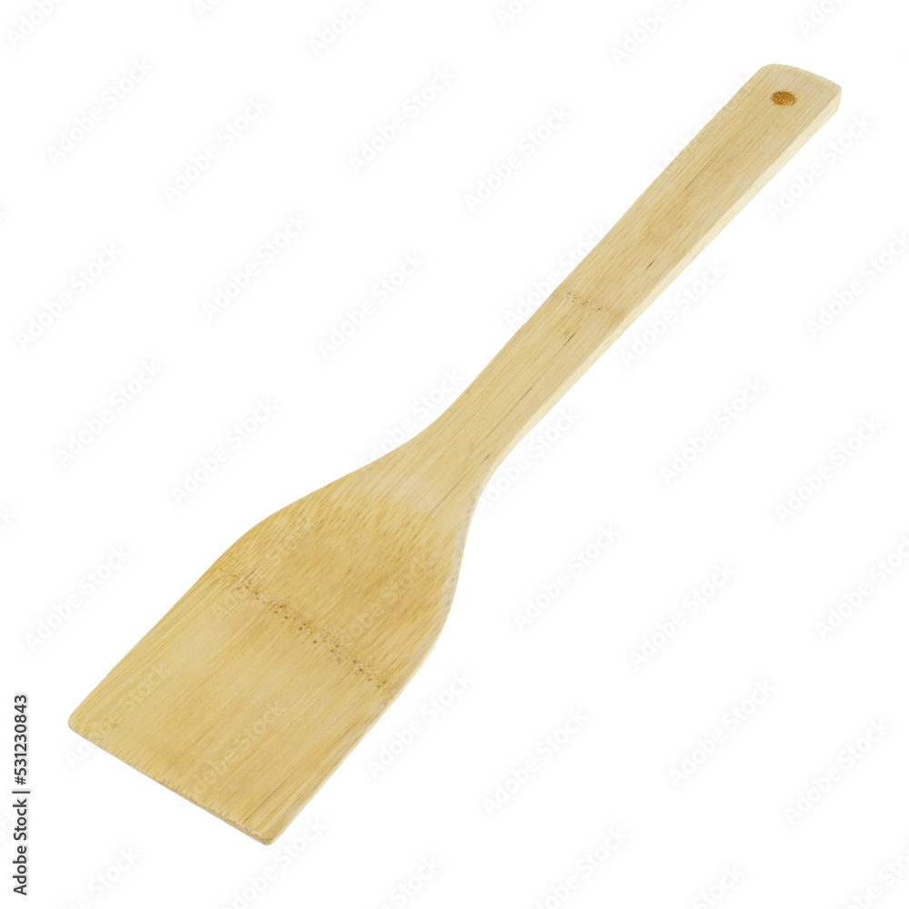 Wooden kitchen spatula isolated on transparent background
Wooden kitchen spatula isolated on transparent background