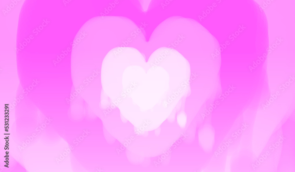 Pink Heart Paint Pattern Background