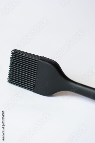 kitchen brush black on isolated white background