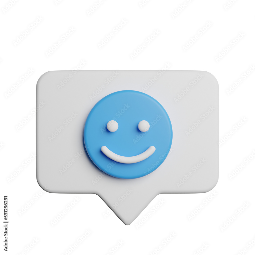 Fototapeta premium Chat Emoji Smile