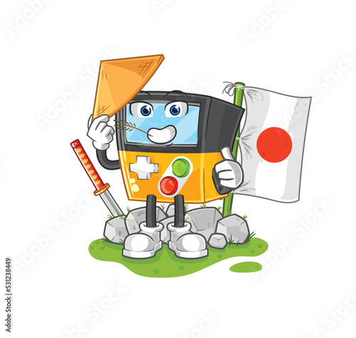 gameboy japanese vector. cartoon character