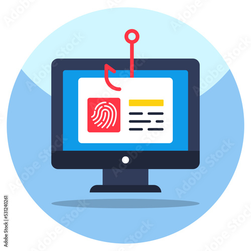 A perfect design icon of phishing 